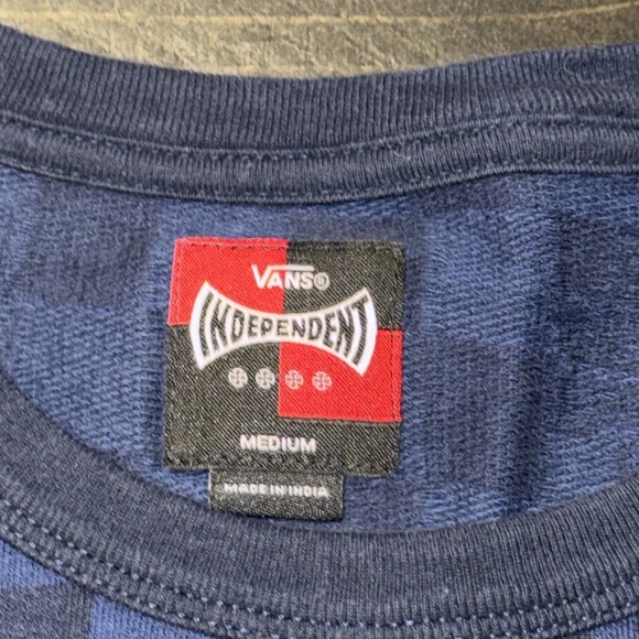 (EUC) VANS Blue Short Sleeve Checkerboard T-Shirt Men’s Size Medium - Picture 7 of 13